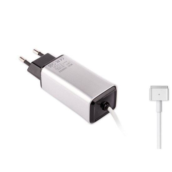 -Color, Apple MacBook 45W-60W MagSafe 2 Mini Adaptör - Silver